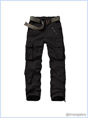 Women's Cargo Pants Cotton Straight Leg 8 Pockets Outdoor Work Pants